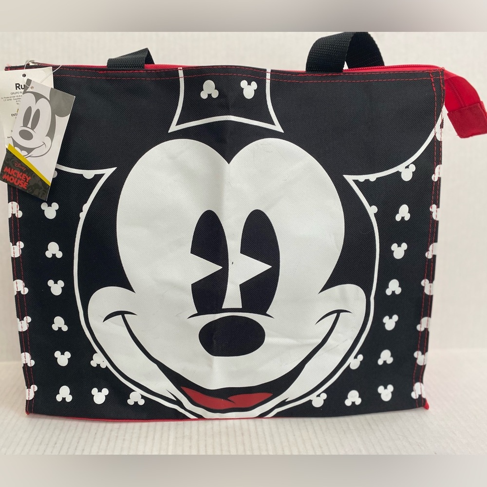 Disney NWT Mickey Mouse Face Canvas Tote Bag